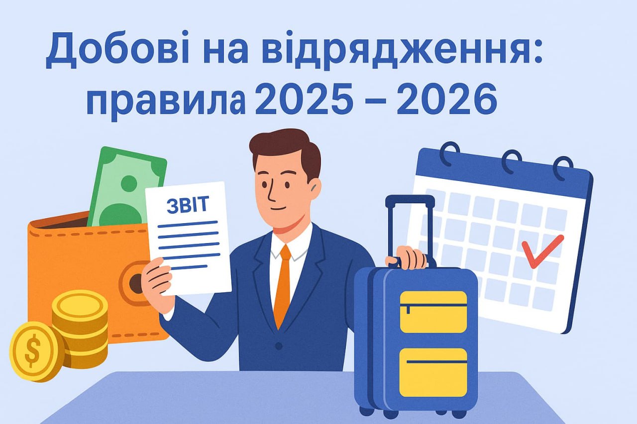 Добові на відрядження: правила 2025 – 2026
